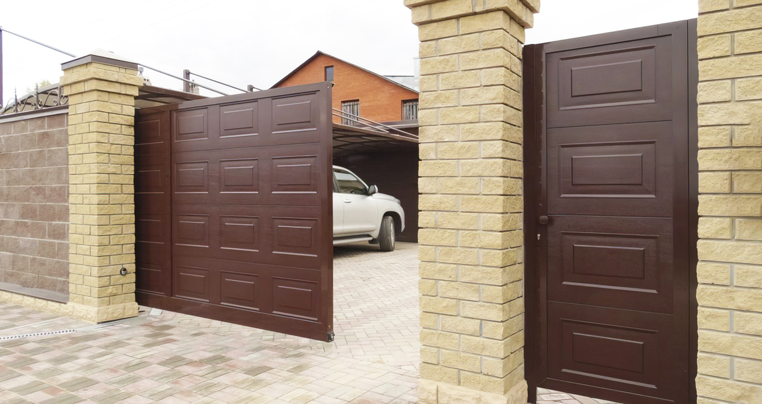 Ворота с калиткой в Беслане под ключ